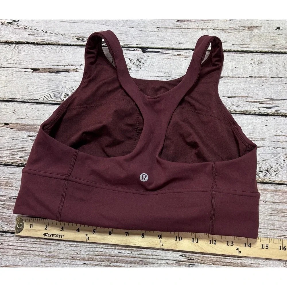 Lululemon Wunder Train Longline Bra Women's 12 Sports Athletic LW2CNSS